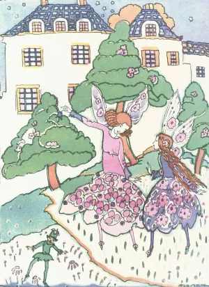 Mummy's Bedtime Story Book Pl.16 by Jessie Marion King Oil Painting