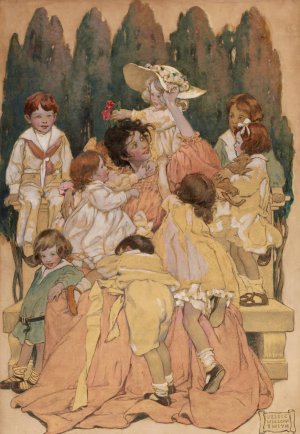 A Child's Garden of Verses by Jessie Willcox Smith Oil Painting