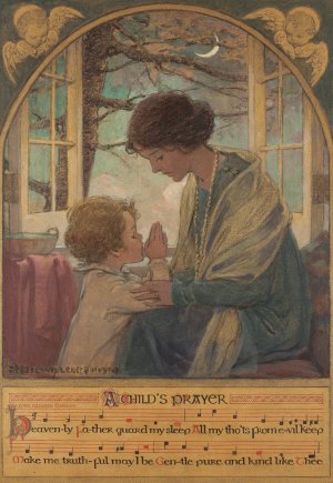 A Child's Prayer by Jessie Willcox Smith Oil Painting