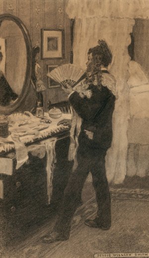 Boy Playing Dress-Up by Jessie Willcox Smith Oil Painting