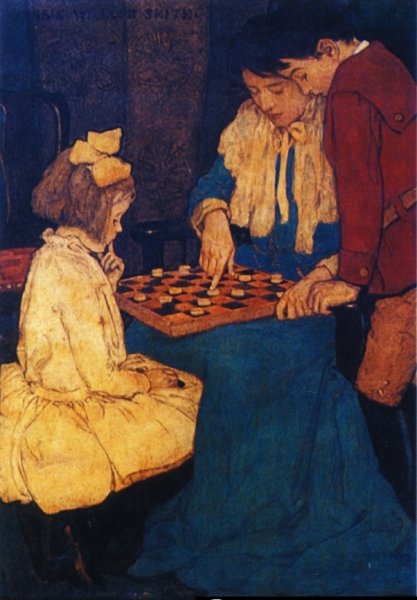 Main Product Photo of Checkers Painting by Jessie Willcox Smith