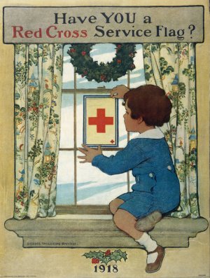 Have you a Red Cross service flag by Jessie Willcox Smith Oil Painting