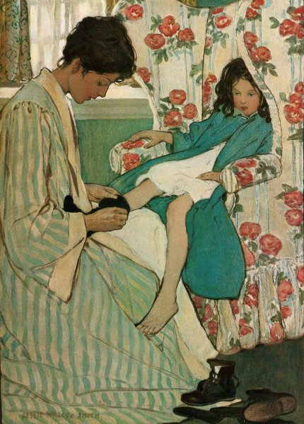 Main Product Photo of Morning  Painting by Jessie Willcox Smith