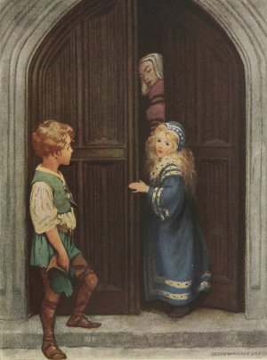 Never mind, Princess Irene, he said. You, mustnt kiss me tonight by Jessie Willcox Smith Oil Painting