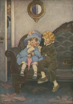 The runaway couple by Jessie Willcox Smith Oil Painting
