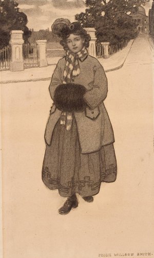 Young Girl with Muff by Jessie Willcox Smith Oil Painting