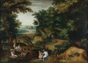 Diana And Callisto by Joachim Anthonisz Wtewael (Follower) Oil Painting