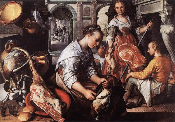 Main Product Photo of Christ in the House of Martha and Mary Painting by Joachim Beuckelaer