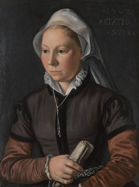 Main Product Photo of Portrait of a Young Woman  Painting by Joachim Beuckelaer
