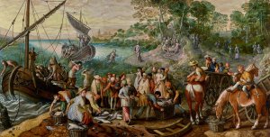 The Miraculous Draught of Fishes by Joachim Beuckelaer Oil Painting