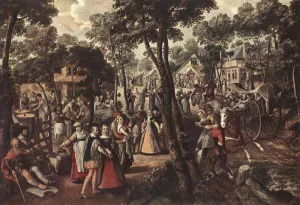 Village Feast by Joachim Beuckelaer Oil Painting