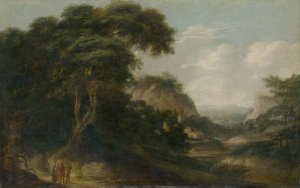 Landscape With Figural Staffage by Joachim Franz Beich Oil Painting