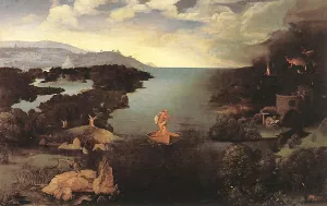 Charon Oil painting by Joachim Patenier