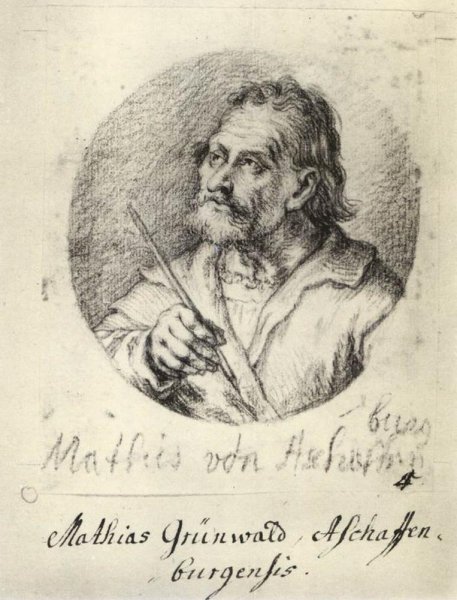 Matthias Grunewald by Joachim Von Sandrart - Hand-Painted Oil Painting Reproduction