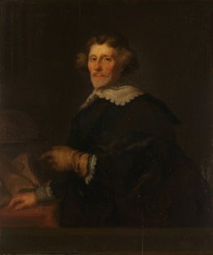Portrait of Pieter Corneliszoon Hooft, Bailiff of Muiden, Historian and Poet by Joachim Von Sandrart Oil Painting