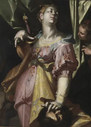 Judith and the Head of Holofernes by Joachim Wtewael Oil Painting