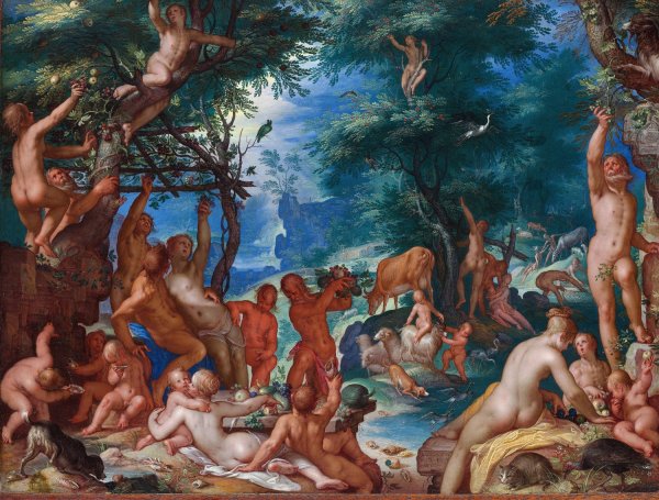 Main Product Photo of The Golden Age  Painting by Joachim Wtewael