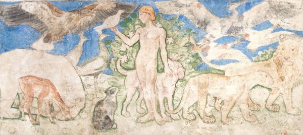 Adam Naming the Animals  by Joakim Skovgaard - Hand-Painted Oil Painting Reproduction