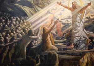 Christ in the Realm of the Dead by Joakim Skovgaard Oil Painting