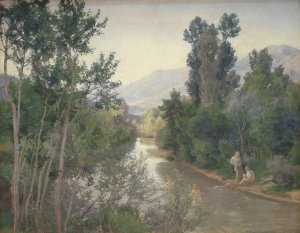 Efterarsdag ved Lirifloden by Joakim Skovgaard Oil Painting