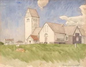 Ejsing Kirke Oil painting by Joakim Skovgaard