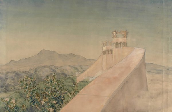 Paradismuren  by Joakim Skovgaard - Hand-Painted Oil Painting Reproduction