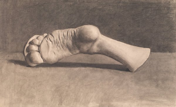 Tegning Efter Gips. En Fod  by Joakim Skovgaard - Hand-Painted Oil Painting Reproduction