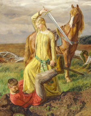 Ulver og Vaenelil by Joakim Skovgaard Oil Painting