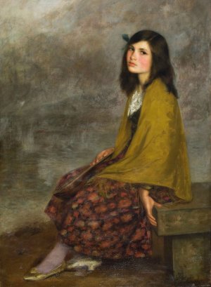 Mignon by Joan Brull I Vinyoles Oil Painting