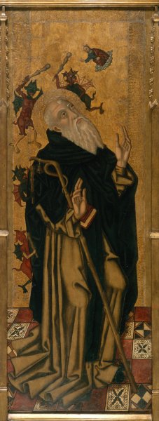 Saint Anthony the Abbot Tormented by Demons  by Joan Desi - Hand-Painted Oil Painting Reproduction