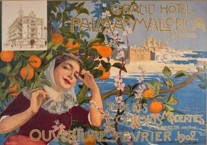 Grand Hotel. Palma De Mallorca by Joan Llaverias Oil Painting