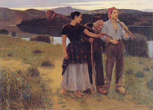 Vuelta del Campo by Joan Llimona I Bruguera - Hand-Painted Oil Painting Reproduction