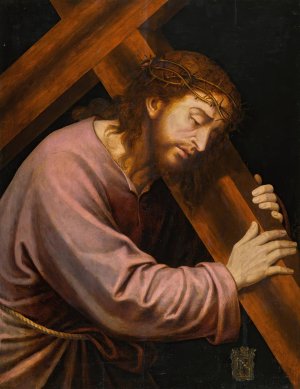 Christ Carrying The Cross by Joan Macip Oil Painting