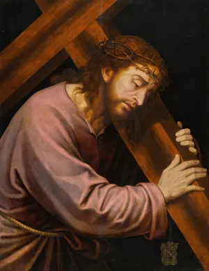 Christ Carrying The Cross by Joan Macip Oil Painting