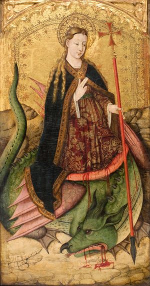 Saint Margaret Oil painting by Joan Reixach