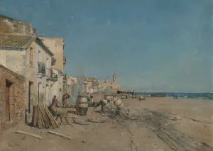 Sitges by Joan Roig I Soler Oil Painting