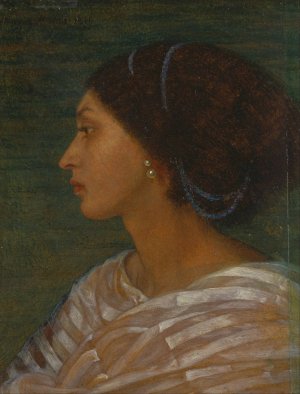 Head of a Mulatto Woman by Joanna Mary Wells Oil Painting