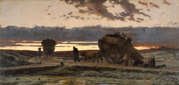 Sorrow  by Joaquim Vayreda - Hand-Painted Oil Painting Reproduction