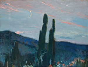 Atardecer by Joaquin Mir Trinxet Oil Painting