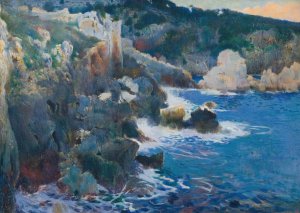 Cala Encantada by Joaquin Mir Trinxet Oil Painting