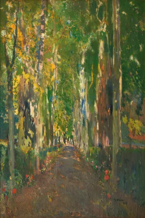 Camino De La Casa Guell. Santa Perpetua De La Mogoda by Joaquin Mir Trinxet Oil Painting