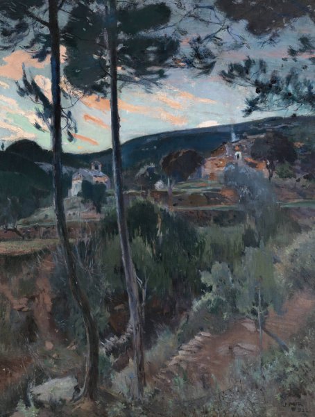 Main Product Photo of El Pascol. Caldes De Montbui  Painting by Joaquin Mir Trinxet