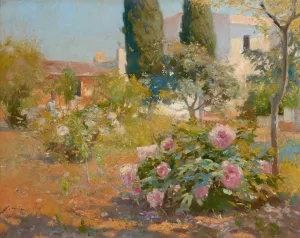 Spanish Jardin by Joaquin Mir Trinxet Oil Painting