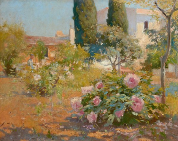 Main Product Photo of Spanish Jardin  Painting by Joaquin Mir Trinxet