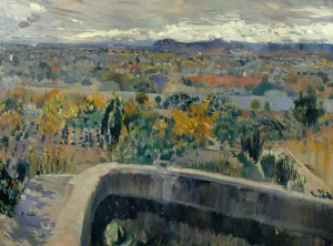 The New Pond by Joaquin Mir Trinxet Oil Painting
