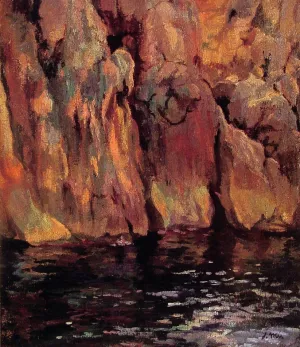 The Grotto Oil painting by Joaquin Mir y Trinxet