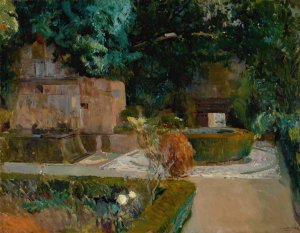 Jardin de los Adarves, Alhambra, Granada by Joaquin Sorolla Oil Painting