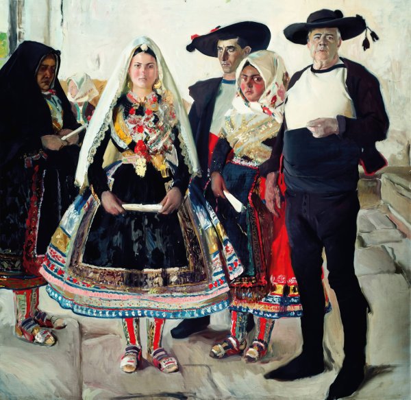Lagarteran Bride  by Joaquin Sorolla - Hand-Painted Oil Painting Reproduction