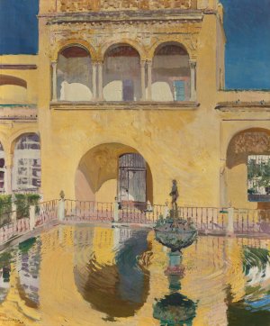 Palacio De Carlos V, Alcazar De Sevilla by Joaquin Sorolla Oil Painting