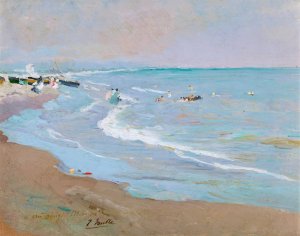 Playa De Valencia by Joaquin Sorolla Oil Painting